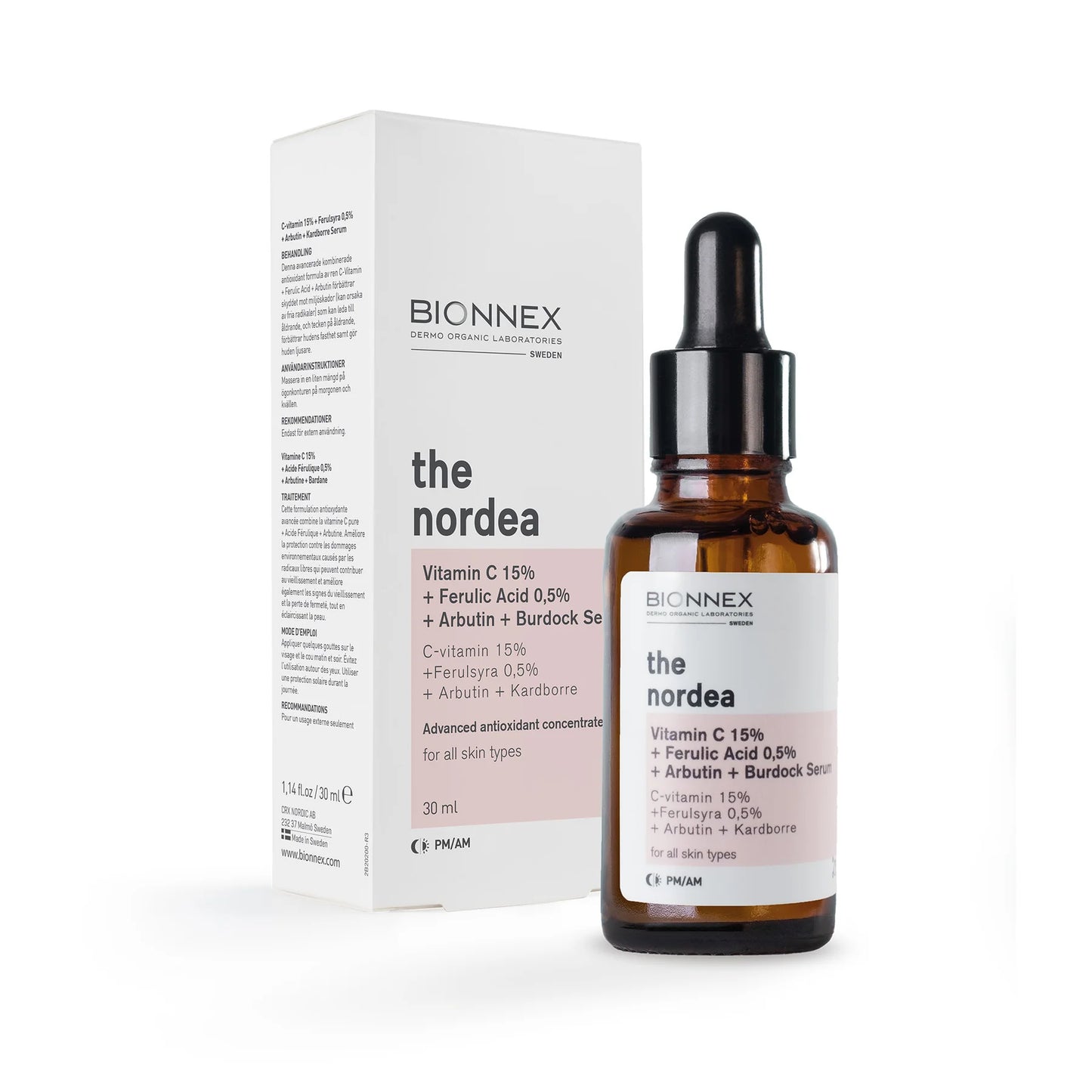 Bionnex VITAMINA C 15% + ACIDI FERULIK 0,5% + SERUM RODHE 30 ml