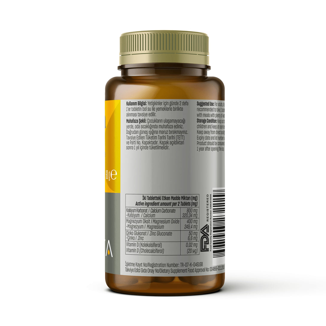KALCIUM (MAGNEZ, ZINK, VITAMINË D)