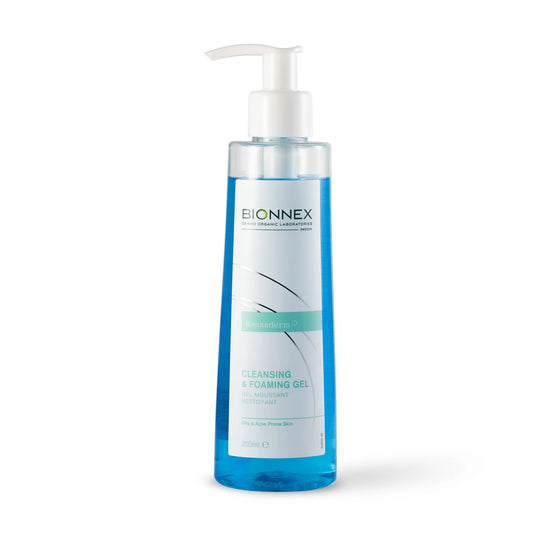 Bionnex XHEL PASTRIMI DHE SHKUMËZUES për lëkurat e yndyrshme dhe të prirura ndaj akneve 200 ml