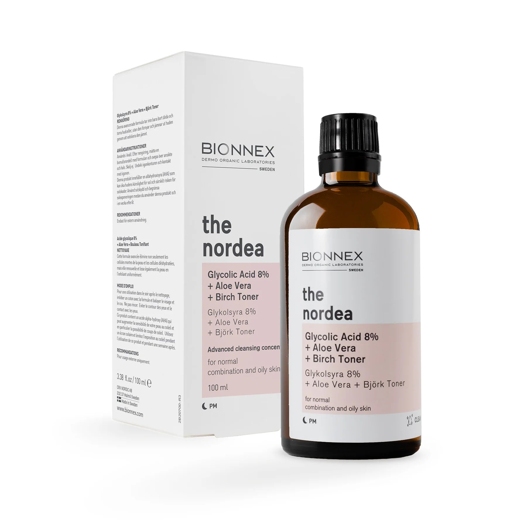 Bionnex ACIDI GLIKOLIK 8% + ALOE VERA + TONER MËSHTEKNE 100 ml