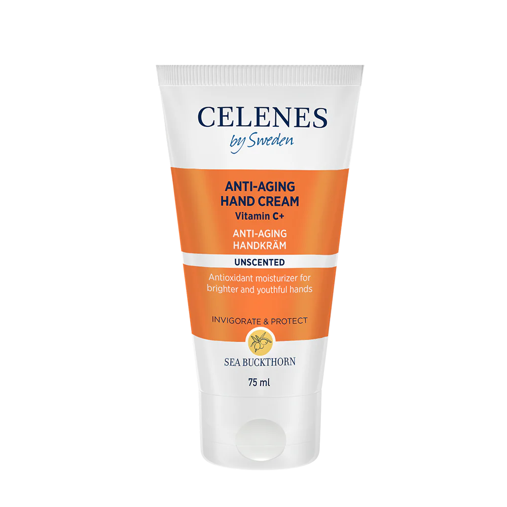 CELENES SEA BUCKTHORN Krem kundër plakjes së duarve pa aromë 75 ml