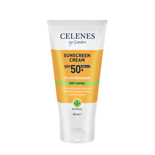 CELENES Krem bimor kundër diellit për fytyrën 50 Spf kundër plakjes 50 ml