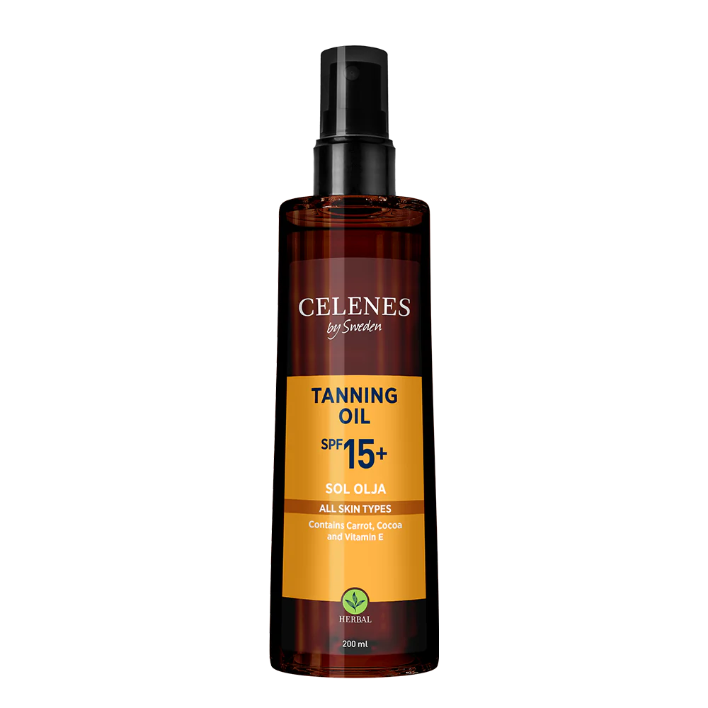 CELENES  Herbal Tanning Oil Spf 15+ 200ml