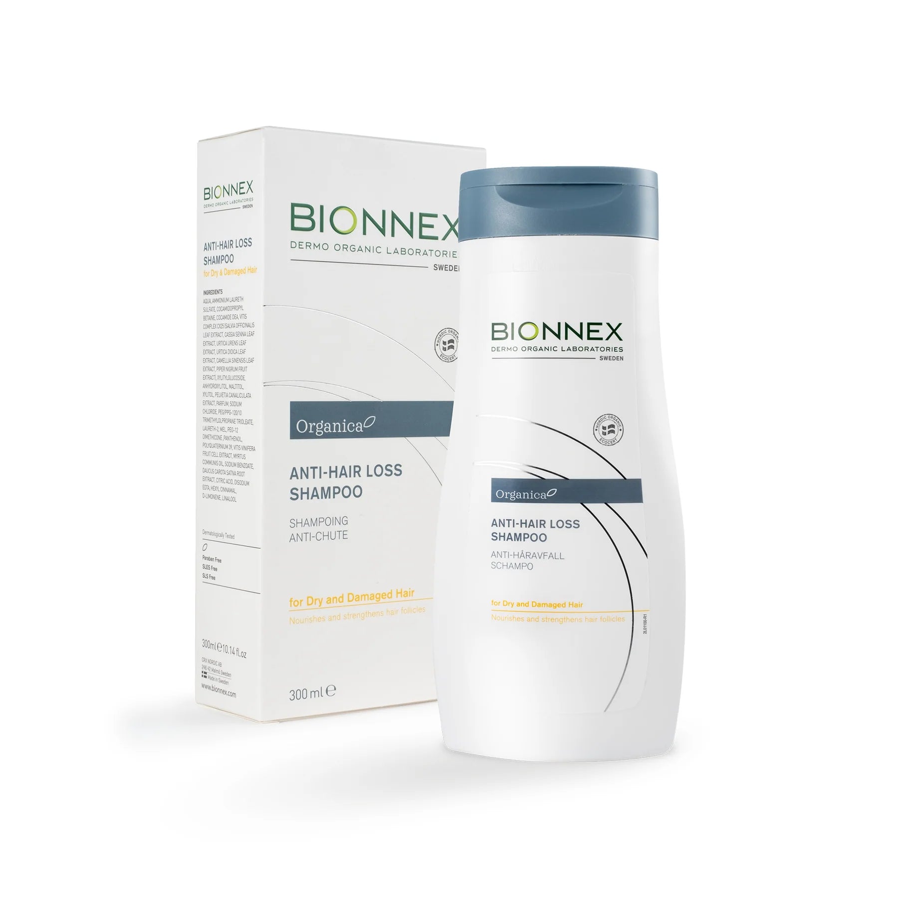 BIONNEX - Shampo kundër rënies së flokëve për flokë të thatë dhe të dëmtuar 300ml